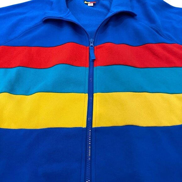LEGO x TARGET Men's Blue Color Block Stripe Zip-Up Track Jacket XXL NWOT - Picture 3 of 7